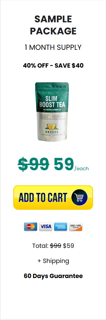 Slim Boost Tea 2 Month Supply - $69 per bottle